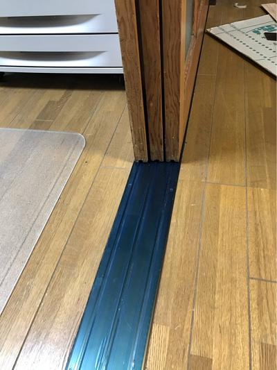 アルミ敷居レール取替ました