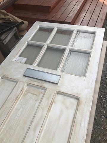 アンティークドア取付です