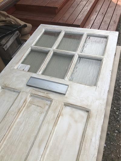 アンティークドア取付です