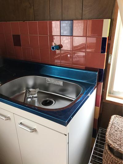 湖南市DIYタイルはり