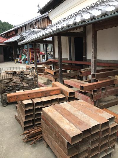 曳家工事古民家蔵かさ上げスタート