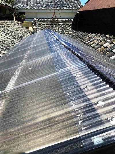 台風被害屋根の修理