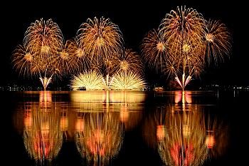 琵琶湖ナイトクリルーズ花火