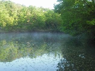 かすかな蒸気霧