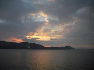 塩津の朝と雪景色