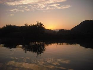 近江八幡から朝景