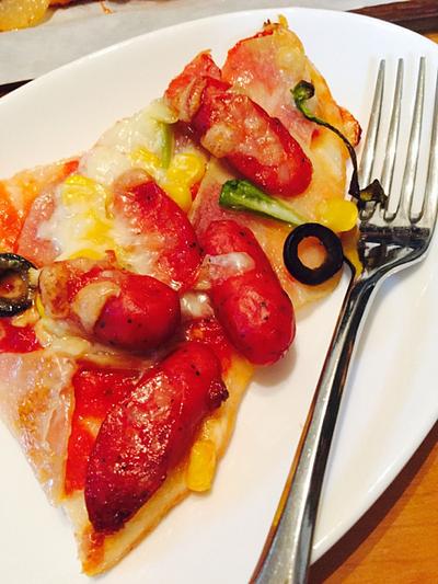 お久しぶりのピザ