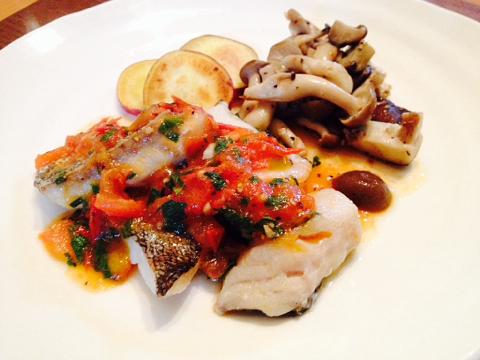 タラのトマトソース