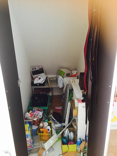 お片づけサポート〜階段下納戸編