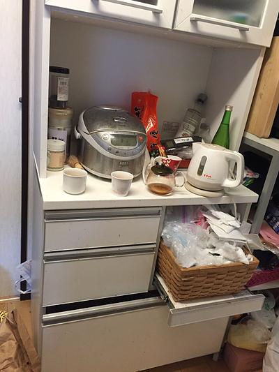 お片づけサポート〜キッチンキャビネット