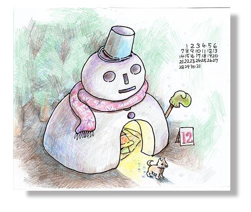 家族カレンダーと次女の作家活動