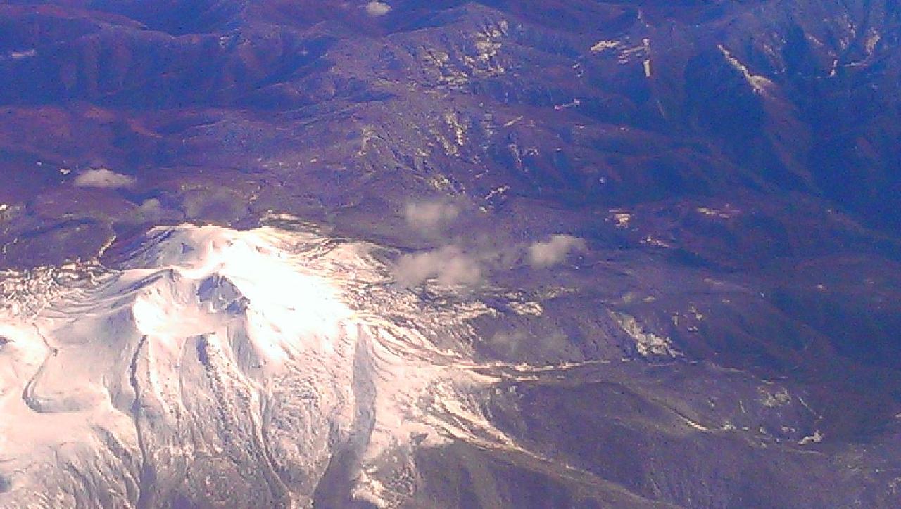 針路　北東　御岳　立山　山形空港　立石寺　熊野大社