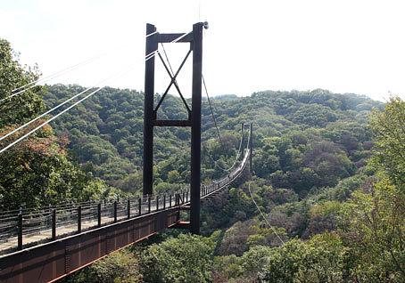 「星のブランコ」吊り橋/私市
