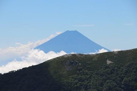 南アルプス北岳から富士山を望む（続き）