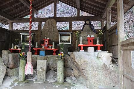 湖南アルプスの堂山/今なお土砂崩れ