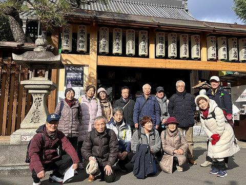因幡堂・平等寺前にて