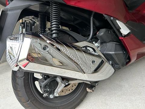 PCX160マフラーピッカピカ