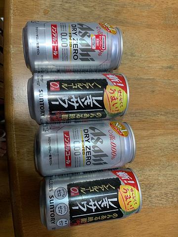 ノンアルコールの種類増えてますね^_^