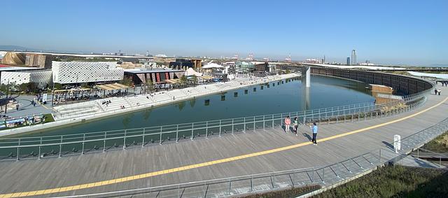 万博の大屋根リングを置くと面白いところ