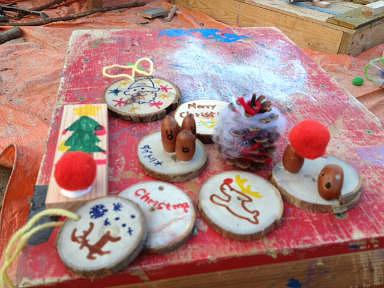 おおつち遊び場プロジェクト　みんなの作品1　クリスマスだね