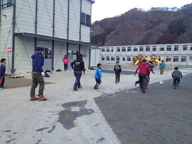 サッカー盛り上がっています