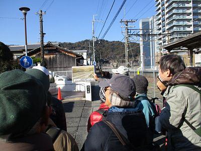 国道1号線東海道線跡の説明