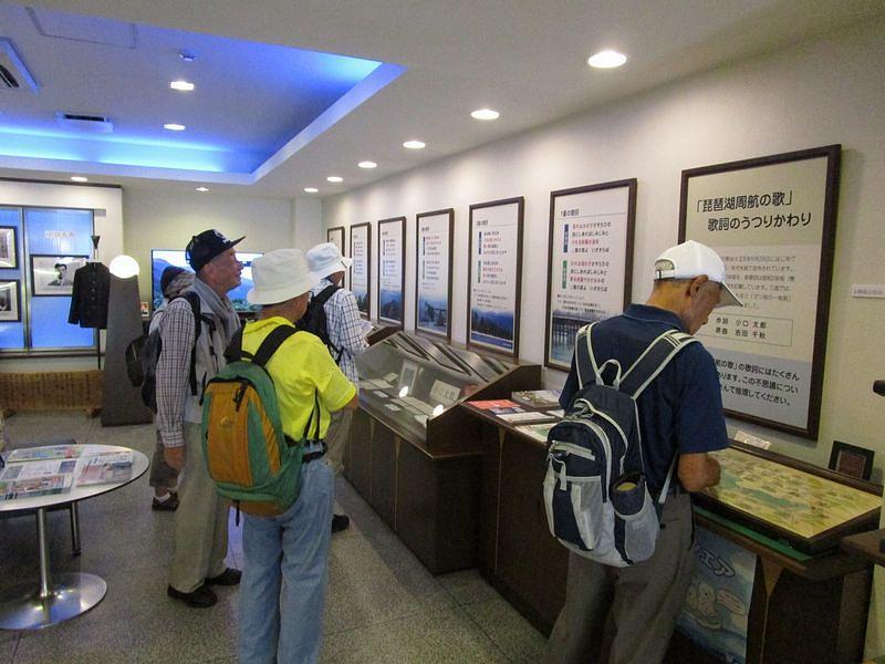 ②琵琶湖周航の歌資料館内にて
