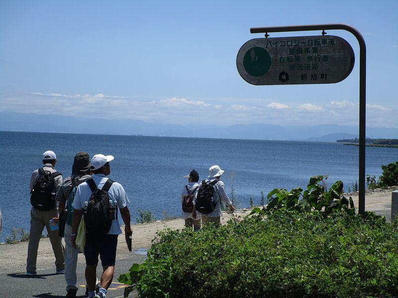 ⑦琵琶湖湖岸のバイコロジー自転車道