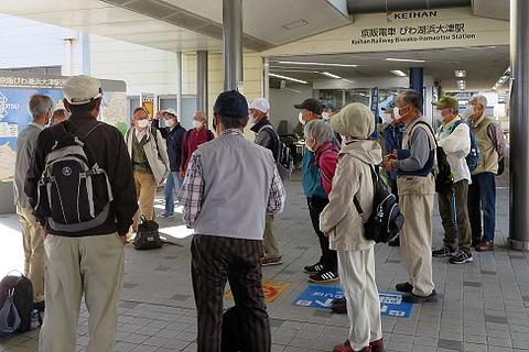 令和2年10月21日ウォーキング・琵琶湖疏水、長等公園、小関越、舟溜まり、安朱橋報告