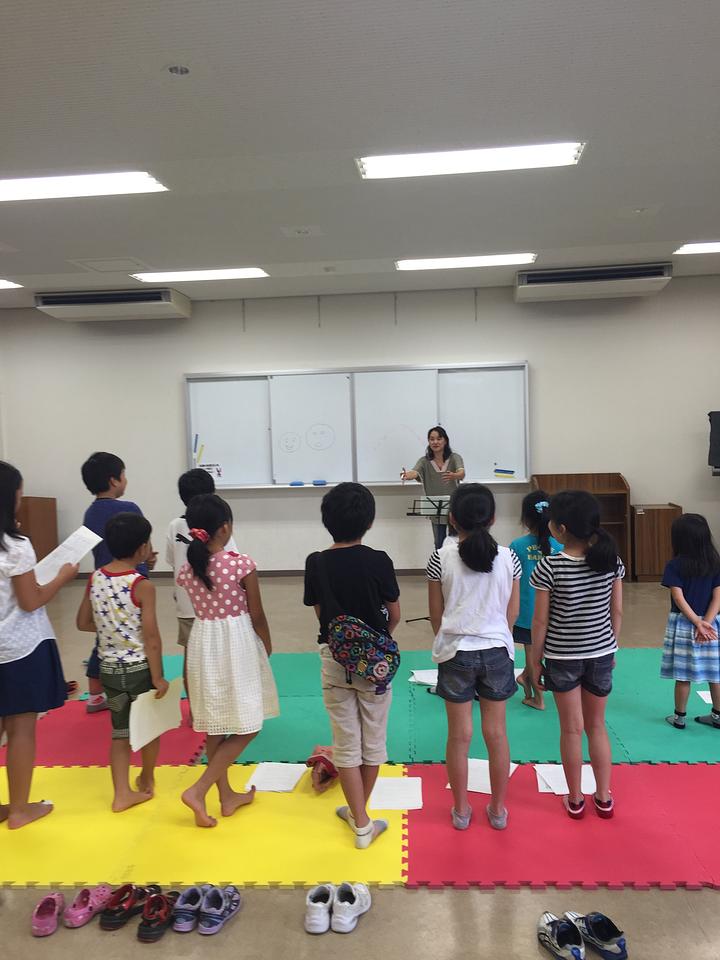2回目の子ども達との練習