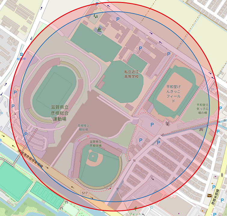 HATOスタジアム周辺