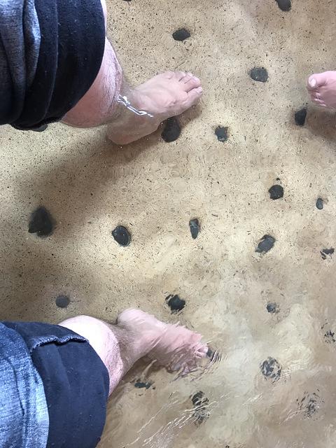 雄琴温泉足湯リニューアル