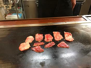 鉄板焼きのタン