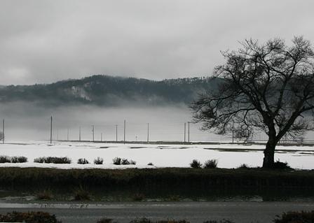 冬の余呉湖一周