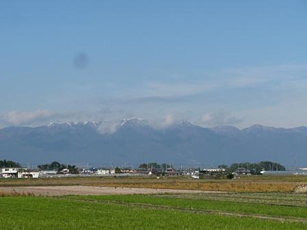 比良山の初冠雪