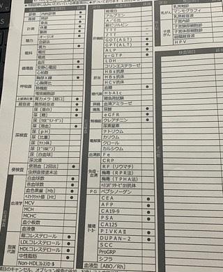 健康診断　何個OBかなぁ