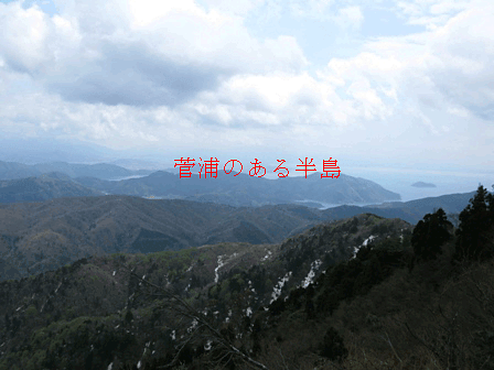 群青色の奥琵琶湖菅浦