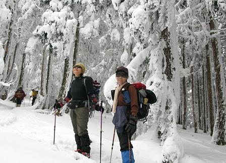 厳冬期地蔵山～愛宕山