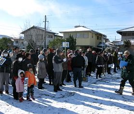 野洲市久野部東地震災害訓練