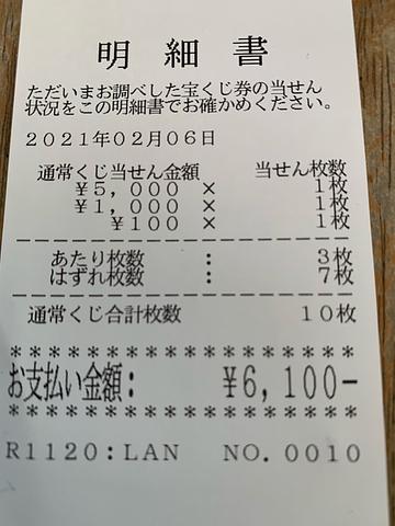 1,000円が6,100に