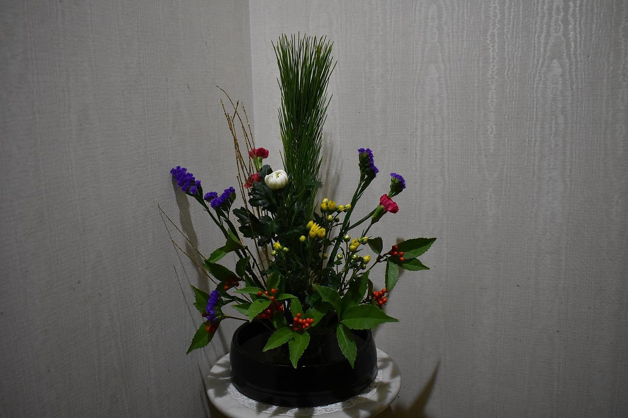 令和２年迎春の生け花