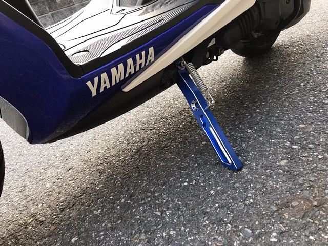 シグナスにアルミ削り出しスタンド取付