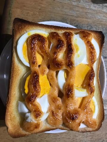 明太マヨネーズ食パン