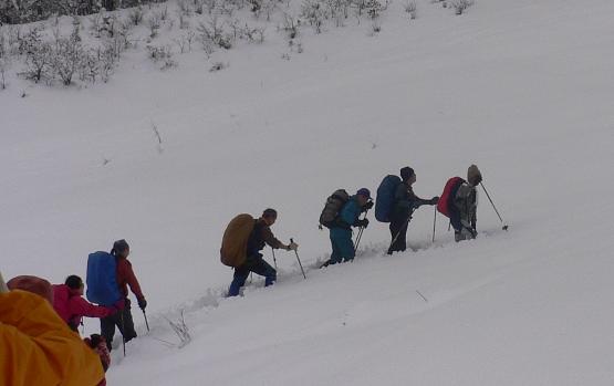 寒風山ラッセル不能撤退