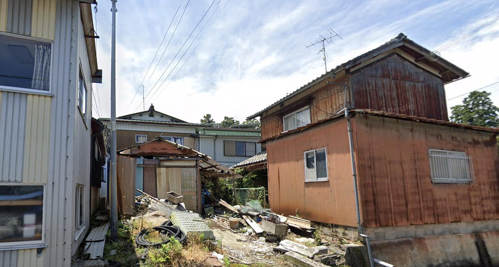 細い道しかない。⭕️江バスが廃線にして捨てた牧町