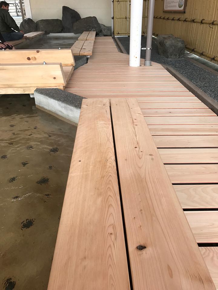 足湯リニューアル