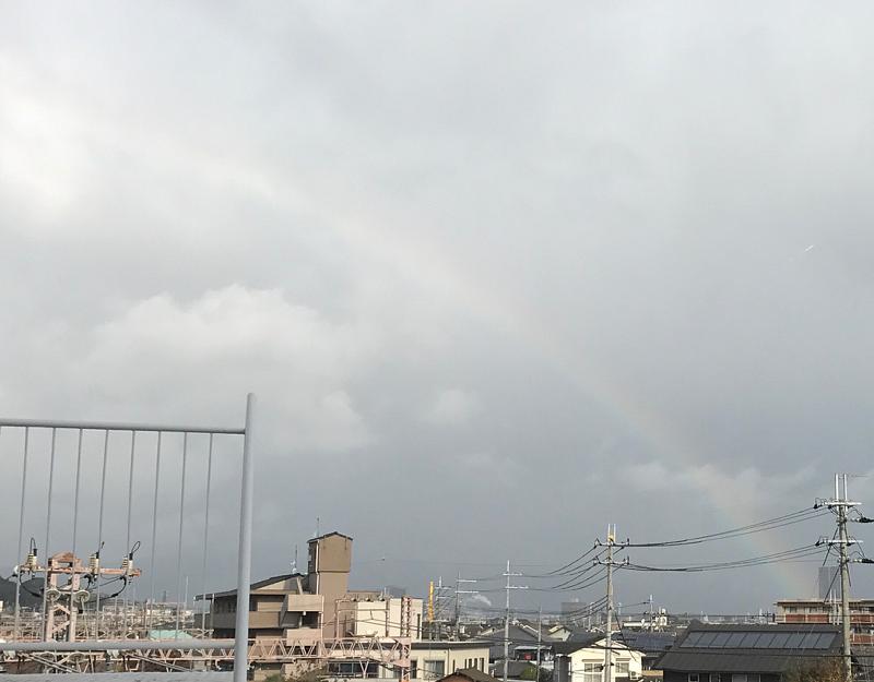 久しぶりに虹見た