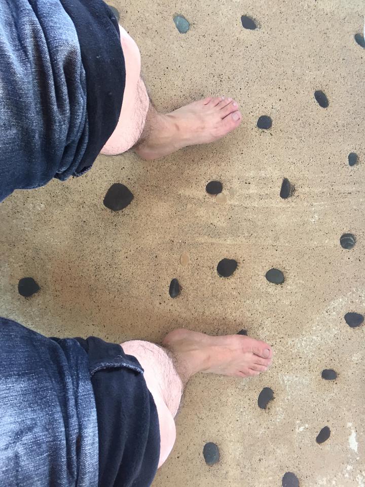 足湯で、ほっこり