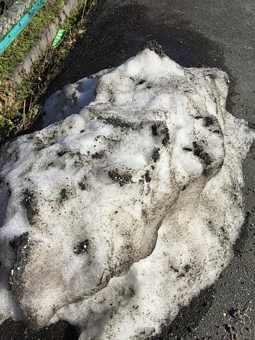 近江今津まだ雪溶けず