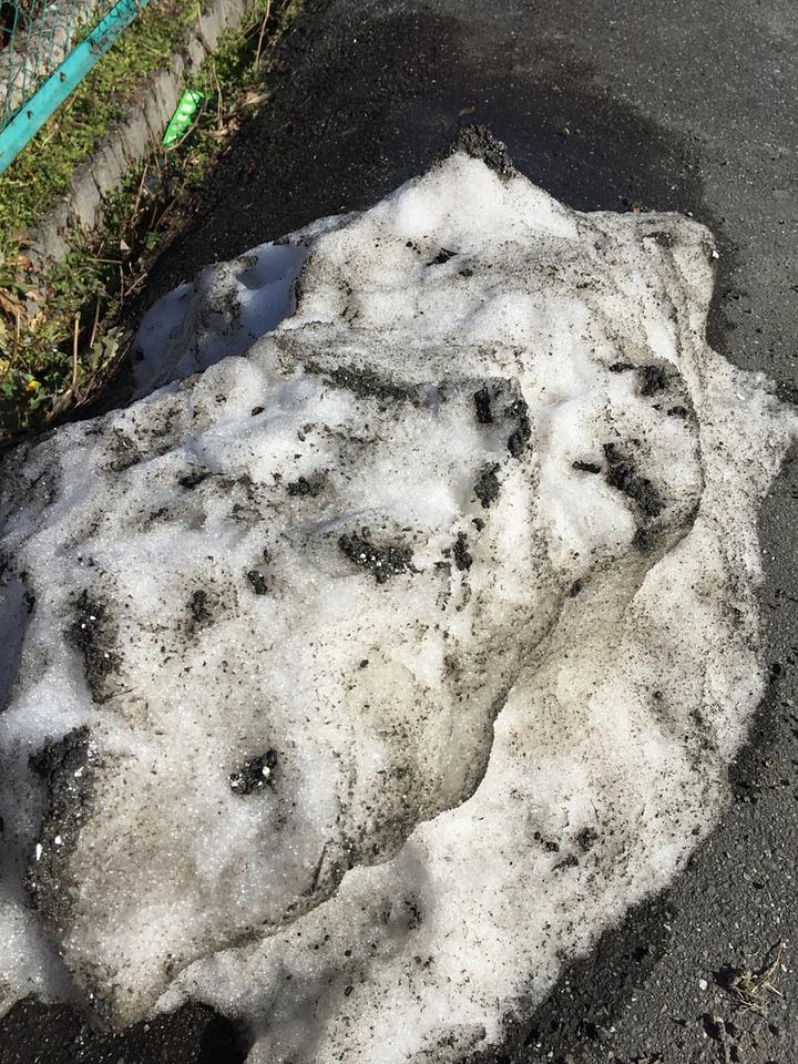 近江今津まだ雪溶けず